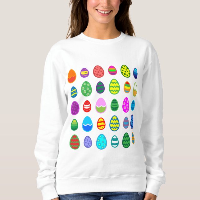 Dekorierte Ostereier Sweatshirt (Vorderseite)