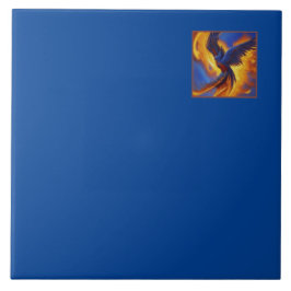 Dekorierte Tile - Deep Blue Color - Phoenix Art Fliese
