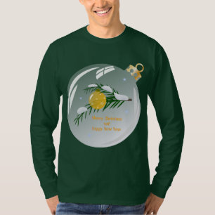 Dekorierte Weihnachtszweig im Bauble-T - Shirt