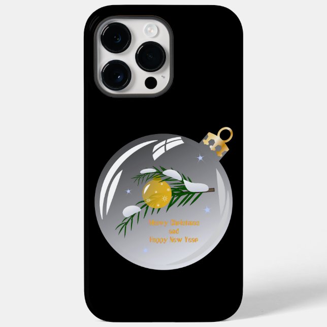 Dekorierte Weihnachtszweig in Bauble Case-Mate iPhone Hülle (Rückseite)