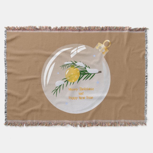 Dekorierte Weihnachtszweig in Bauble Decke (Vorderseite)