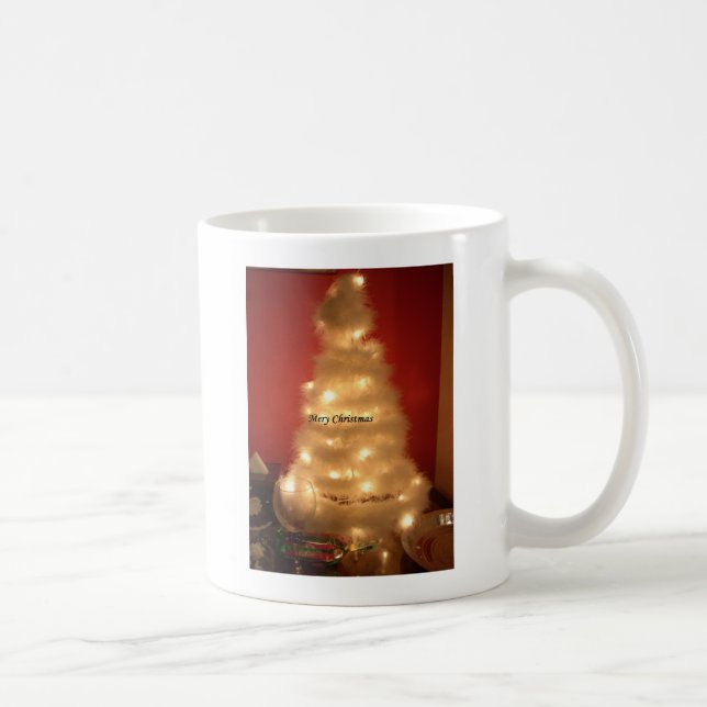 Dekorierte weiße Weihnachtsbaumsammlung Tasse (Rechts)