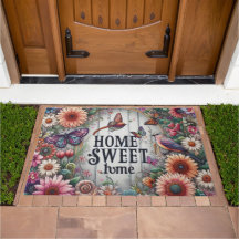 Dekorierte Zuhause Sweet Zuhause Doormat