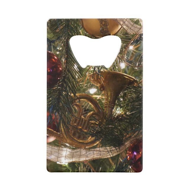 Dekorierter Christbaum Nah Geldbeutel Flaschenöffner (Vorderseite)