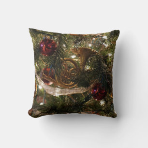 Dekorierter Christbaum Nah Kissen