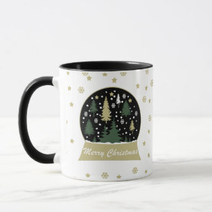 Dekorierter moderner Weihnachts-Schneeball Tasse