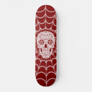 Dekorierter Schädel Skateboard