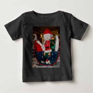 Dekorierter Weihnachtsmann Weihnachtskunst Print/D Baby T-shirt