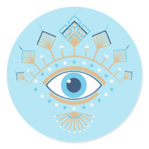 Dekoriertes griechisches Eye Türkisches Schutzsymb