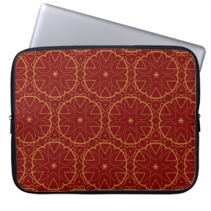 Dekoriertes Tapeten-Design in Form. Nahtloser Pat Laptopschutzhülle