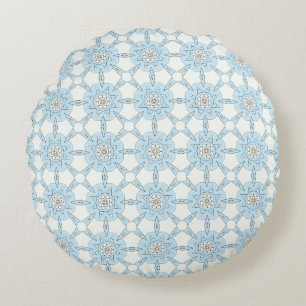 Dekorkissen mit geometrischem Muster Rundes Kissen