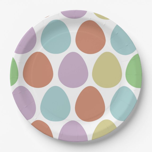 Dekormuster für Ostereier Pappteller (Vorderseite)