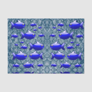 Dekorpapier Fisch Seidenpapier