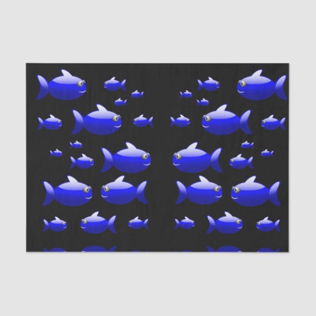 Dekorpapier Fisch Seidenpapier (Vorderseite)