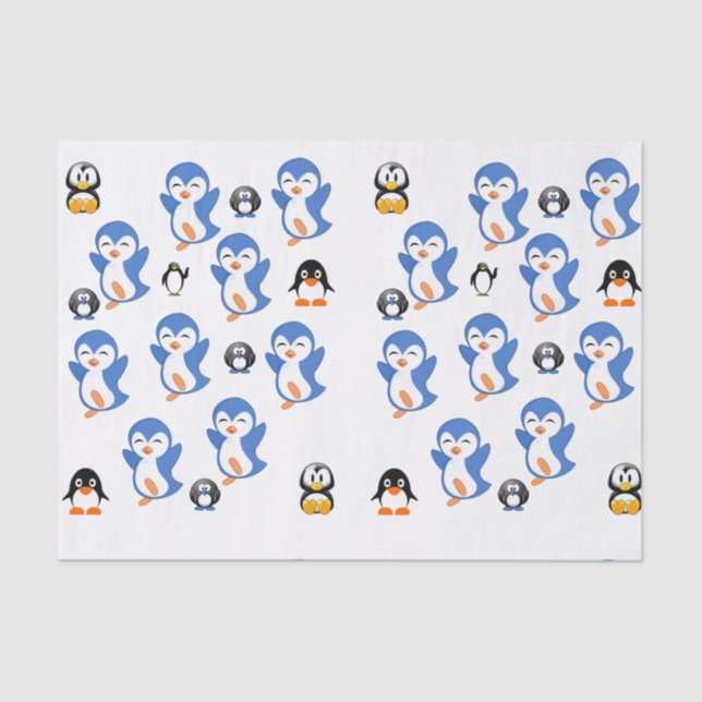 Dekorpapier Pinguin Seidenpapier (Vorderseite)