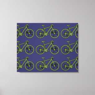 Dekorwand für grüne Bikes Leinwanddruck