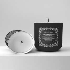 Dekorweißes Rahmen, schwarzer Hintergrund Quadratischer Aufkleber