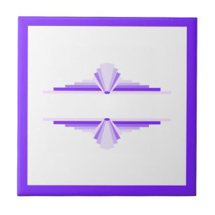 Dekos in tiefen und hellen Purpurfarben Fliese