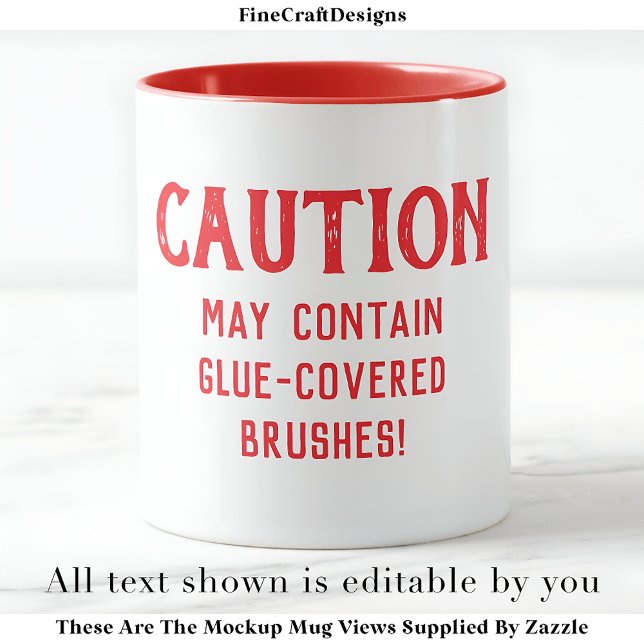 Dekoseiten-Pinsel Zitat Custom RW04 Funny Craft Tasse (Von Creator hochgeladen)