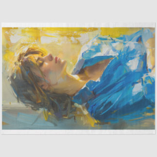 Dekoupage #5 der Serie Multiculturelle Frauen der Seidenpapier