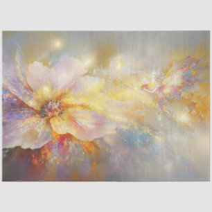Dekoupage Abstrakt Painting Blume & Fairy Seidenpapier