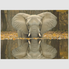 Dekoupage African Elephant Wildlife Digital Art Seidenpapier