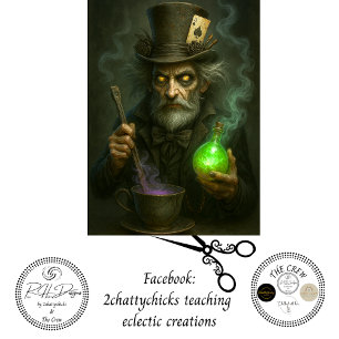 Dekoupage Alchemist Zeitwächter Leuchtender Trank Seidenpapier