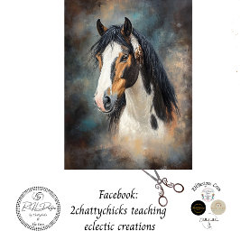 Dekoupage Amerikanische Ureinwohner Horse Painting Seidenpapier