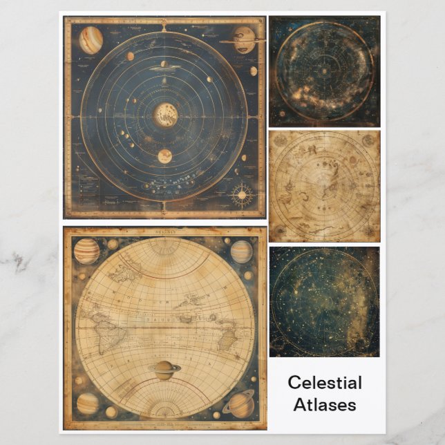 Dekoupage Art Celestis Atlases (Vorderseite)