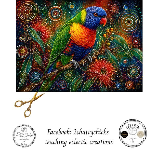 Dekoupage Australischer Regenbogen-Lorikeet-Wildli Seidenpapier (Von Creator hochgeladen)