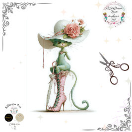 Dekoupage-Catwalk-Grün-Katze-Sonnenschirm-Polka-Pu Seidenpapier