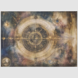 Dekoupage Celestial Map Astrologisches Diagramm Seidenpapier