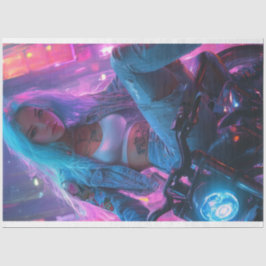 Dekoupage Classic Poster Futuristic Biker Chic Seidenpapier