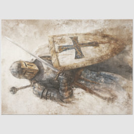 Dekoupage Crusade Eaters Christlich Knight Seidenpapier