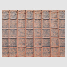 Dekoupage der alten Beige Buchbibliothek Seidenpapier