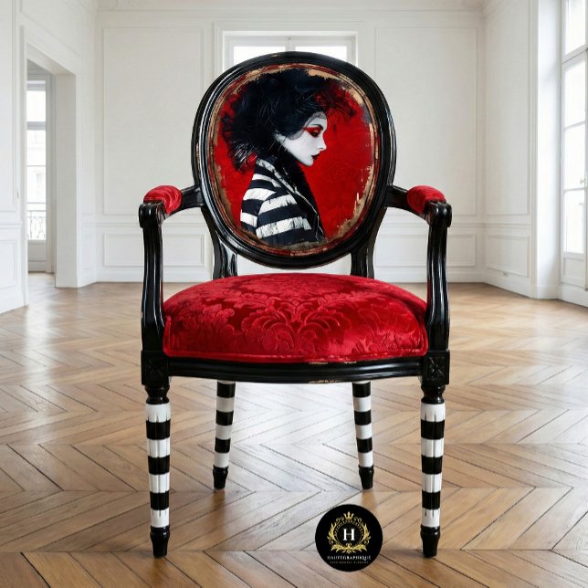 Dekoupage der französischen Mime Striped Fashion Seidenpapier (Von Creator hochgeladen)