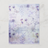 Dekoupage der Lavendel-Blume