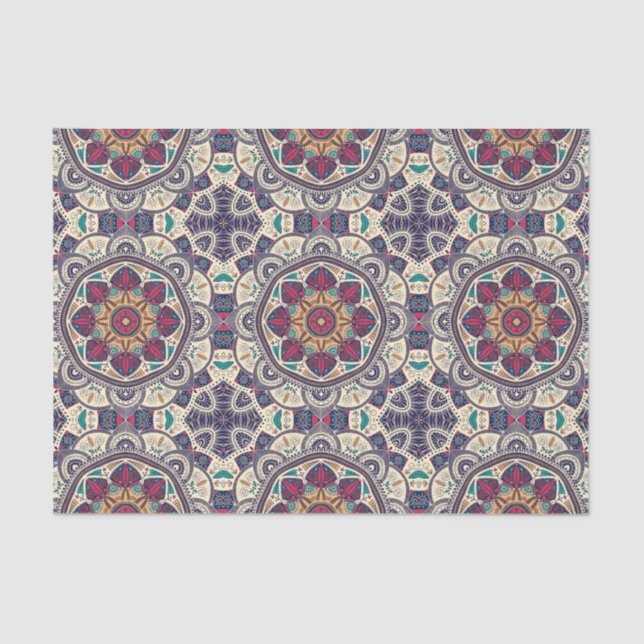 Dekoupage der marokkanischen Mandala Tile Seidenpapier (Vorderseite)