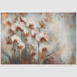 Dekoupage der orchiden Fauna und Flora Seidenpapier