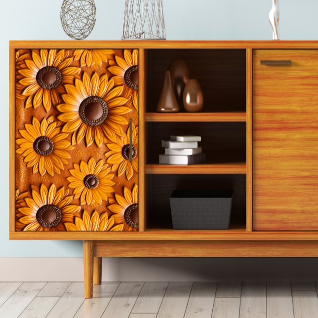 Dekoupage der Sonnenblumen-Blasen aus geschliffene Seidenpapier (Von Creator hochgeladen)