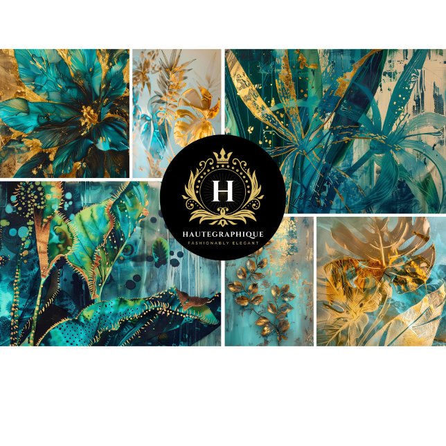 Dekoupage der tropischen Collage Seidenpapier (Von Creator hochgeladen)