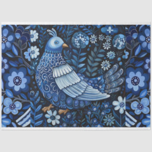 Dekoupage der Vintagen Inspirierten Vogelkolage Seidenpapier