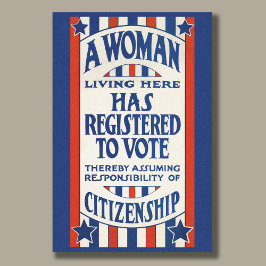 Dekoupage der Vintagen Wahlrechte für Frauen Seidenpapier