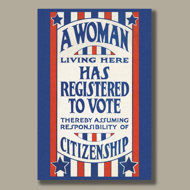 Dekoupage der Vintagen Wahlrechte für Frauen Seidenpapier (This tissue paper makes a great vintage addition to gifts and crafts!)