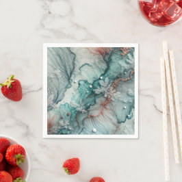 Dekoupage des Alkoholtupfers für Frost Fall Morgen Serviette