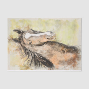 Dekoupage des amerikanischen Saddlebred Horses Seidenpapier