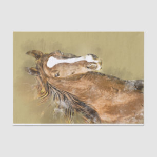 Dekoupage des amerikanischen Saddlebred Horses Seidenpapier