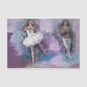 Dekoupage des Balletttanzes 22 Seidenpapier