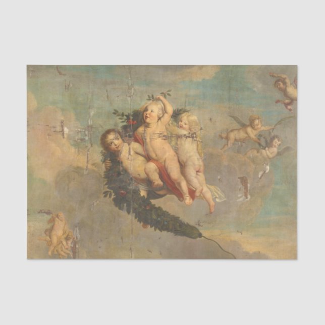 Dekoupage des dekoupage Engels Cherub Art Seidenpapier (Vorderseite)