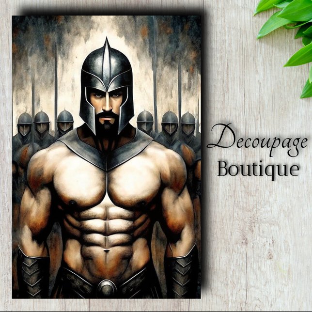 Dekoupage des Kriegers Seidenpapier (Warrior's Edge Decoupage Tissue Paper)